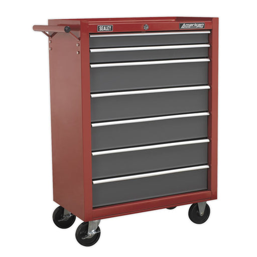 Sealey Rollcab 7 Drawer with Ball-Bearing Slides Red/Grey AP22507BB Sealey - Dynamic Drive