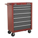 Sealey Rollcab 7 Drawer with Ball-Bearing Slides Red/Grey AP22507BB Sealey - Dynamic Drive