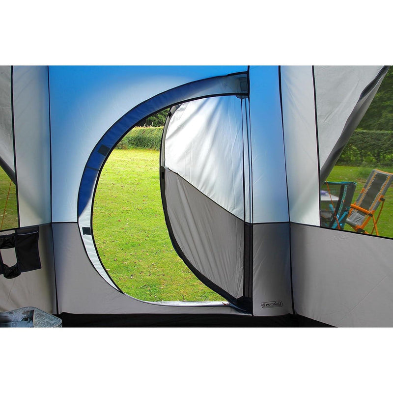 Coleman Cortes Octagon 8 Person Dome Glamping Yurt Camping Family Tent Blue Coleman - Dynamic Drive