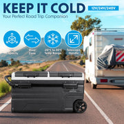 Dellonda Portable Fridge Freezer/Cool Box with LED Display 75L DL127 Dellonda - Dynamic Drive