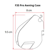Fiamma F35 Pro 250 Awning Deep Black Case Royal Grey Fabric Campervan Caravan Fiamma - Dynamic Drive