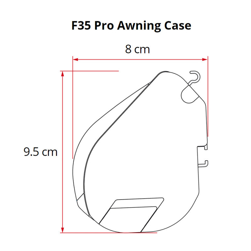 Fiamma F35 Pro 250 Awning Deep Black Case Royal Grey Fabric Campervan Caravan Fiamma - Dynamic Drive