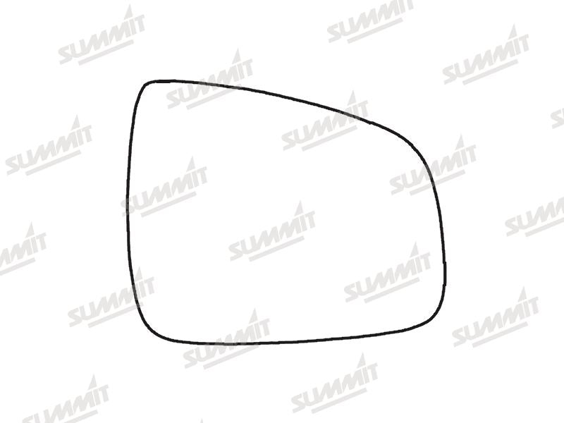 Summit Stick-On Standard Mirror Glass fits Dacia Logan Sandero 08 on RHS Summit - Dynamic Drive