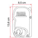 Fiamma F45 S Winch Awning Wind Out 300 Polar White Royal Grey Fabric 06280A01R Fiamma  - Dynamic Drive