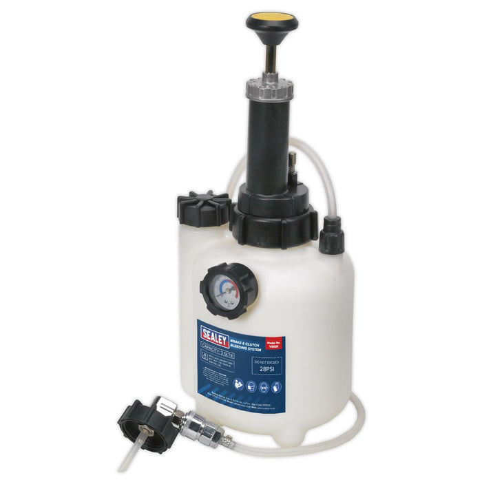 Sealey Brake and Clutch Bleeding Kit System ABS Brakes 2.5L Fluid Bleeder Car Sealey  - Dynamic Drive