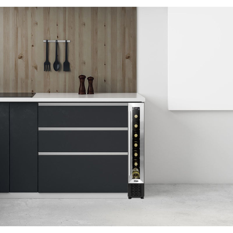 Baridi Extra-Slim 7 Bottle Wine Fridge & Cooler 15cm - Stainless Steel Baridi - Dynamic Drive