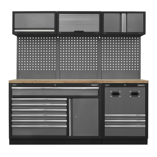 Sealey Modular Storage System Combo Pressed Wood Worktop APMSSTACK14W Sealey - Dynamic Drive