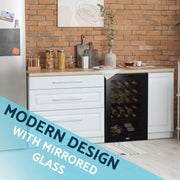 Baridi 24 Bottle Tabletop Wine Fridge & Cooler DH9 Baridi - Dynamic Drive