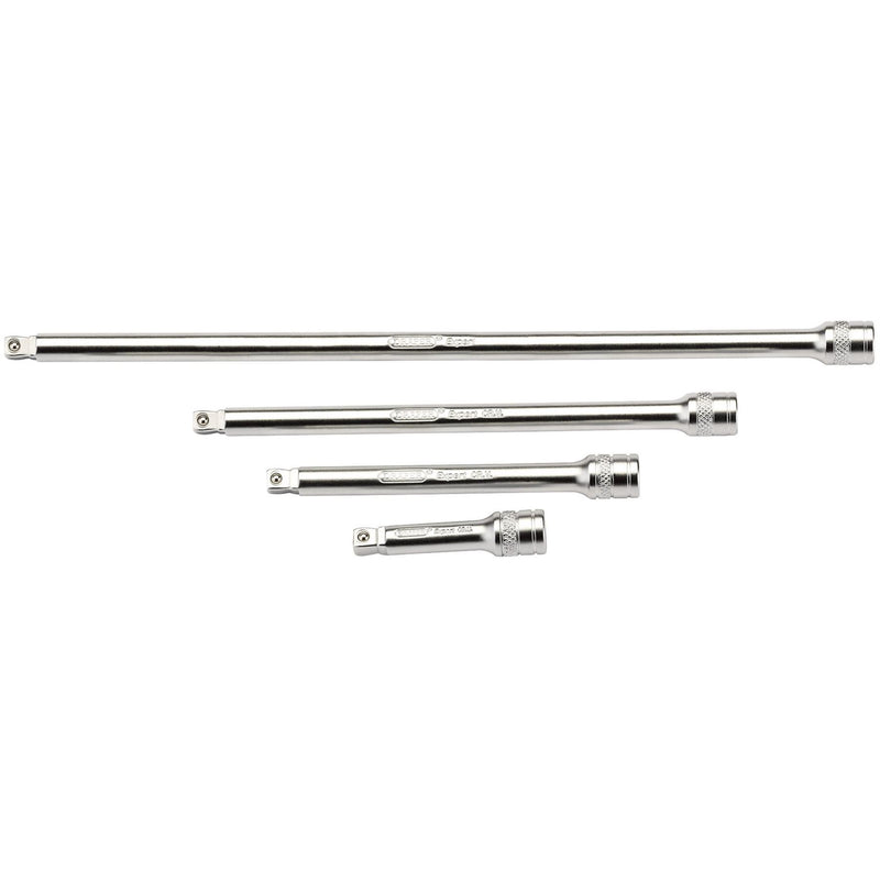 Draper Wobble Extension Bar Set, 1/4" Sq. Dr., Micro Satin Chrome (4 Piece) Draper - Dynamic Drive