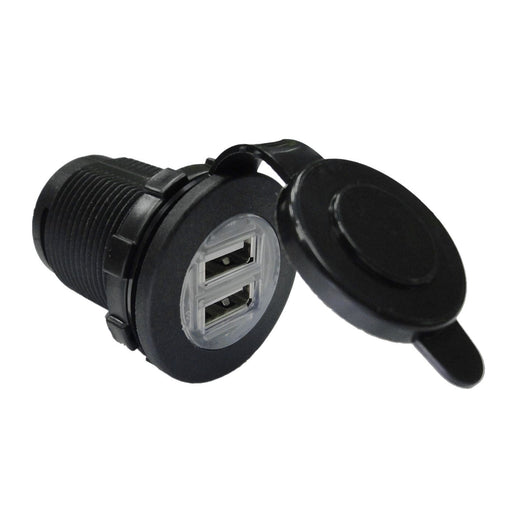 W4 Compact Double Usb Charging Socket 00161 W4 - Dynamic Drive