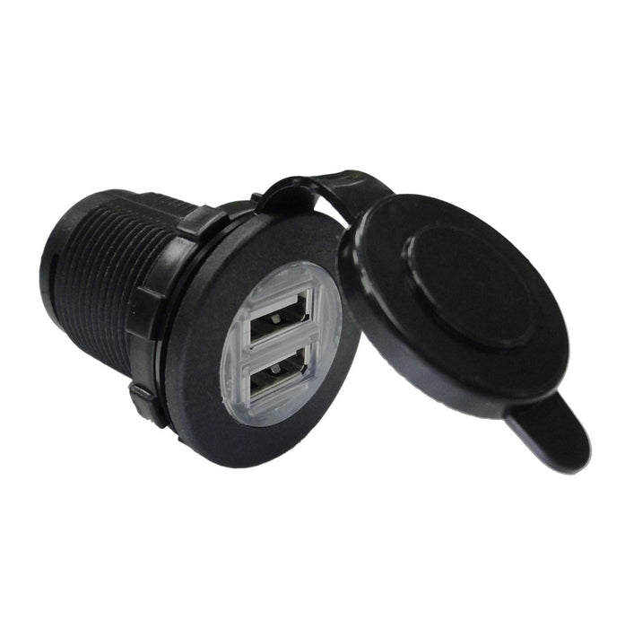 W4 Compact Double Usb Charging Socket 00161 W4 - Dynamic Drive