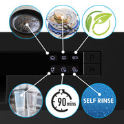 Baridi Tabletop Dishwasher 6 Place Settings 6.5L Capacity - Black DH85 Baridi - Dynamic Drive