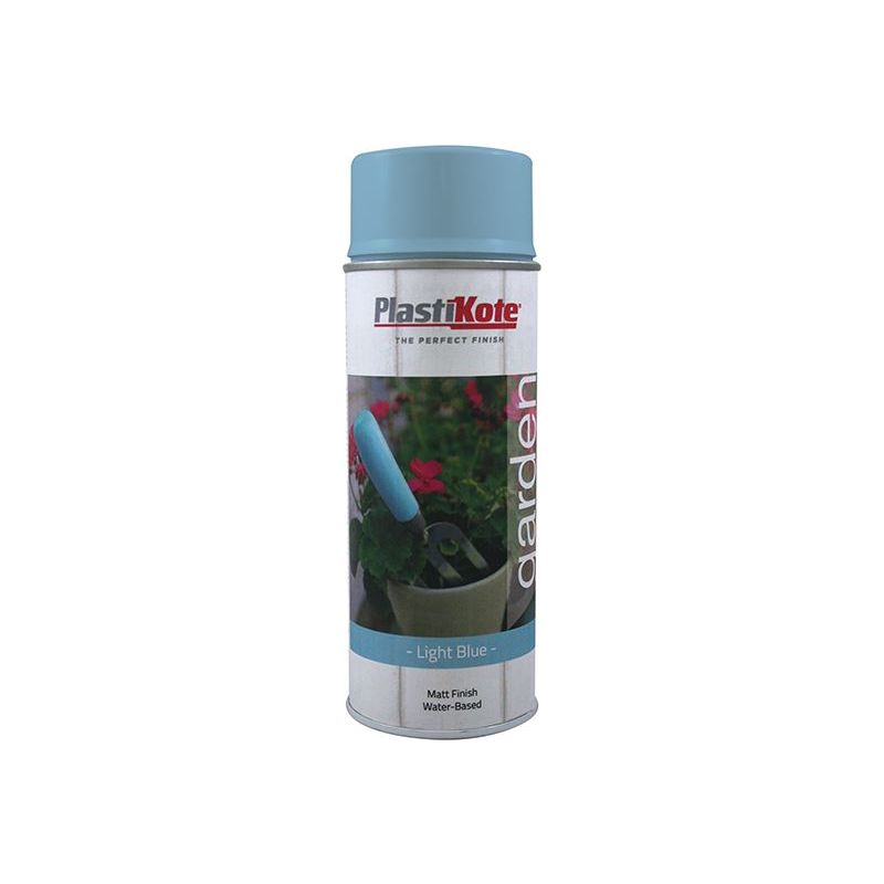 Plastikote Garden Colours Spray Paint Light Blue 400ml PlastiKote - Dynamic Drive