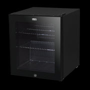 Baridi 50L Table Top Beer & Drinks Mini Fridge 3-10C Light Black & Glass Baridi  - Dynamic Drive