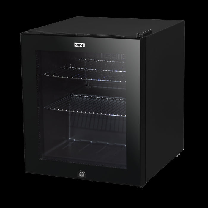 Baridi 50L Table Top Beer & Drinks Mini Fridge 3-10C Light Black & Glass Baridi  - Dynamic Drive