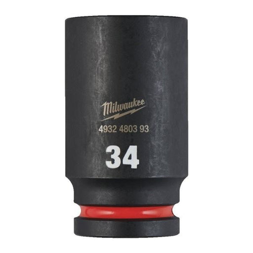 Milwaukee Hex Socket Shw 3/4 Deep 34mm-1Pc 34mm Milwaukee - Dynamic Drive