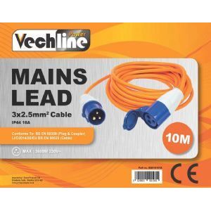Vechline Mains Extension Lead 10M/Zipped Carry Bag QQ016161A Vechline - Dynamic Drive