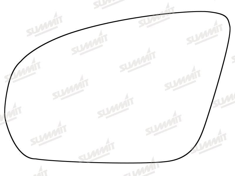 Summit Stick-On Aspheric Mirror Glass fits Mercedes C Class 13 on LHS Summit - Dynamic Drive