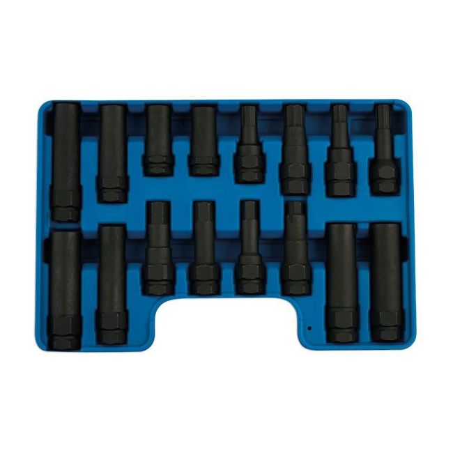 Laser Locking Wheel Nut Master Key Set 16pc 5982 Laser - Dynamic Drive