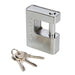 Silverline Close Armoured Shutter Lock Padlock 80mm Silverline - Dynamic Drive