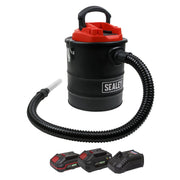 Sealey Handheld Ash Vacuum Cleaner 20V SV20 Series 15L Kit 2 Batteries Sealey - Dynamic Drive