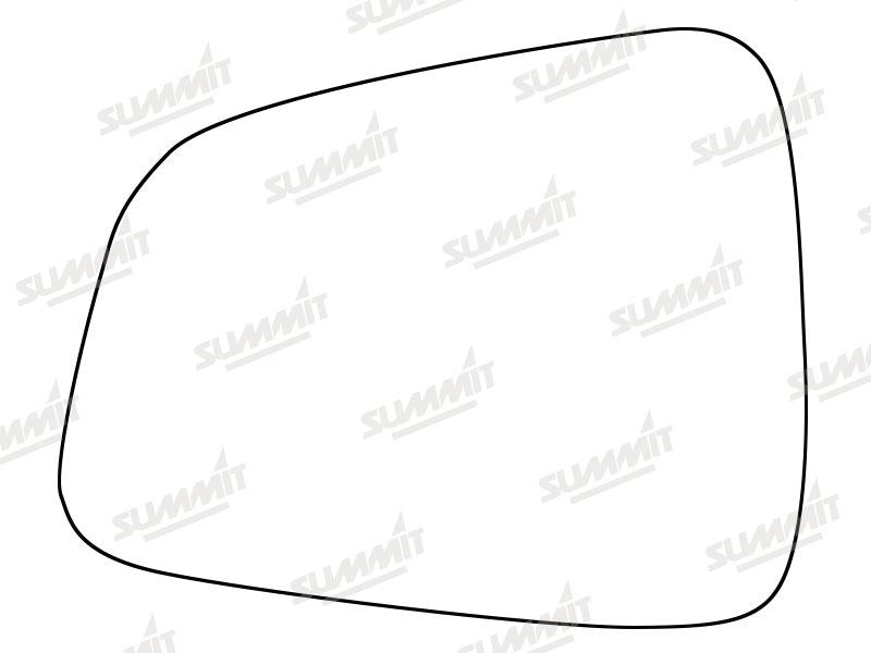Summit Stick-On Standard Mirror Glass fits Vauxhall Mokka 12 on LHS Summit - Dynamic Drive