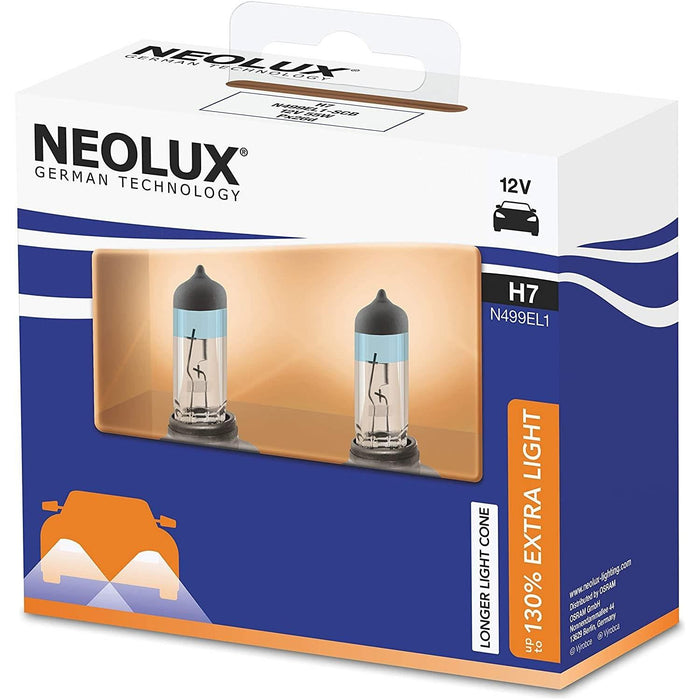 Neolux (Ring) +150% H7 12v halogen headlight 6000K COOL WHITE Upgrade bulbs Neolux  - Dynamic Drive