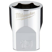 Milwaukee 3/8 Drive Socket Metric Standard 15mm 4932478345 Milwaukee - Dynamic Drive