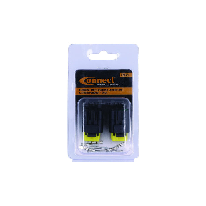 Connect for Peugeot Electrical Multipurpose 4 Pin Connector 10pc 37594 Tool Connection - Dynamic Drive