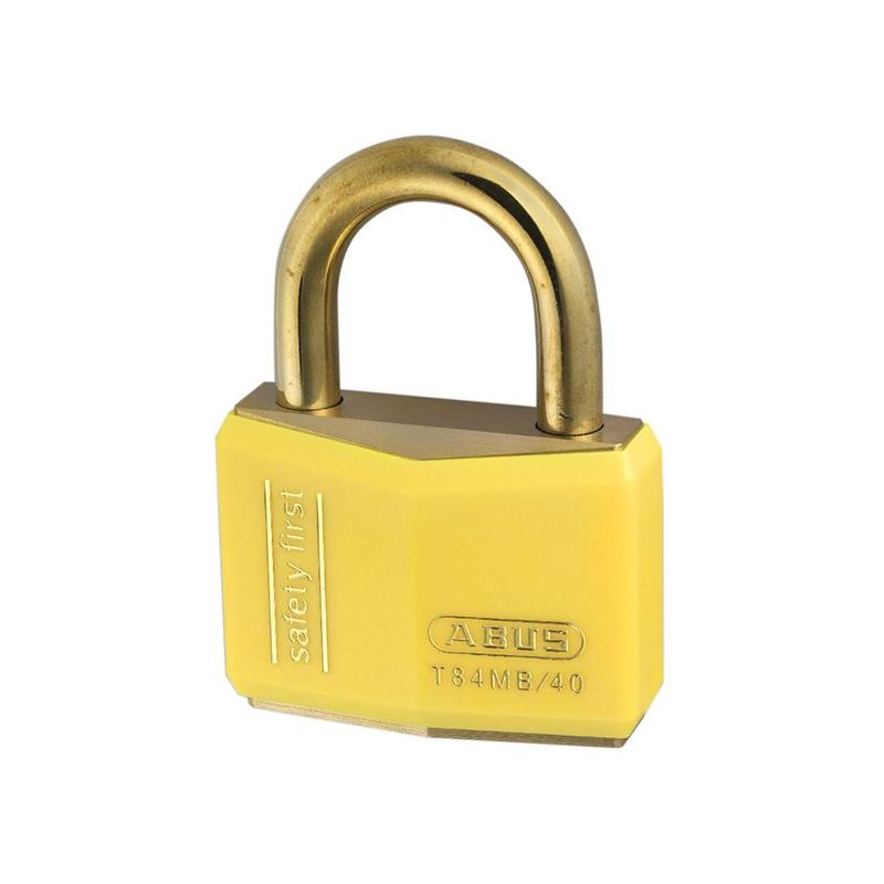 Abus Mechanical T84MB/40mm Yellow Rustproof Padlock Keyed Alike 8402 ABUS Mechanical - Dynamic Drive