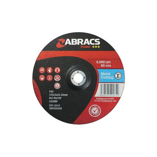 Connect Abracs DPC Cutting Discs 230mm x 3.0mm 5pc 32063 Tool Connection - Dynamic Drive