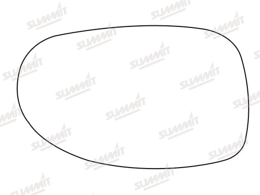 Summit Stick-On Aspheric Mirror Glass fits Citroen C5 RHS Summit - Dynamic Drive