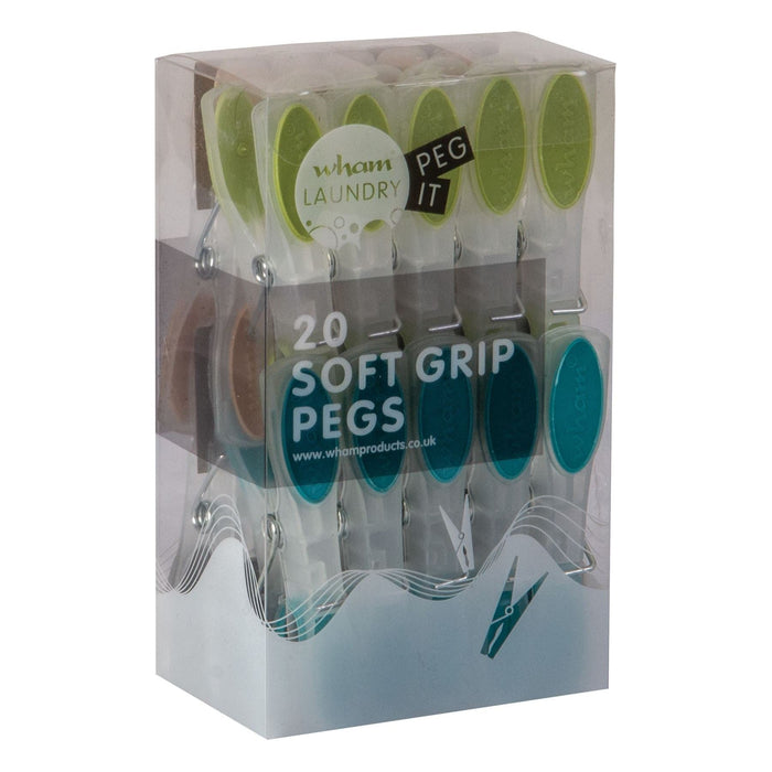 set of 20 soft touch clothes pegs B1009 UK Camping And Leisure - Dynamic Drive