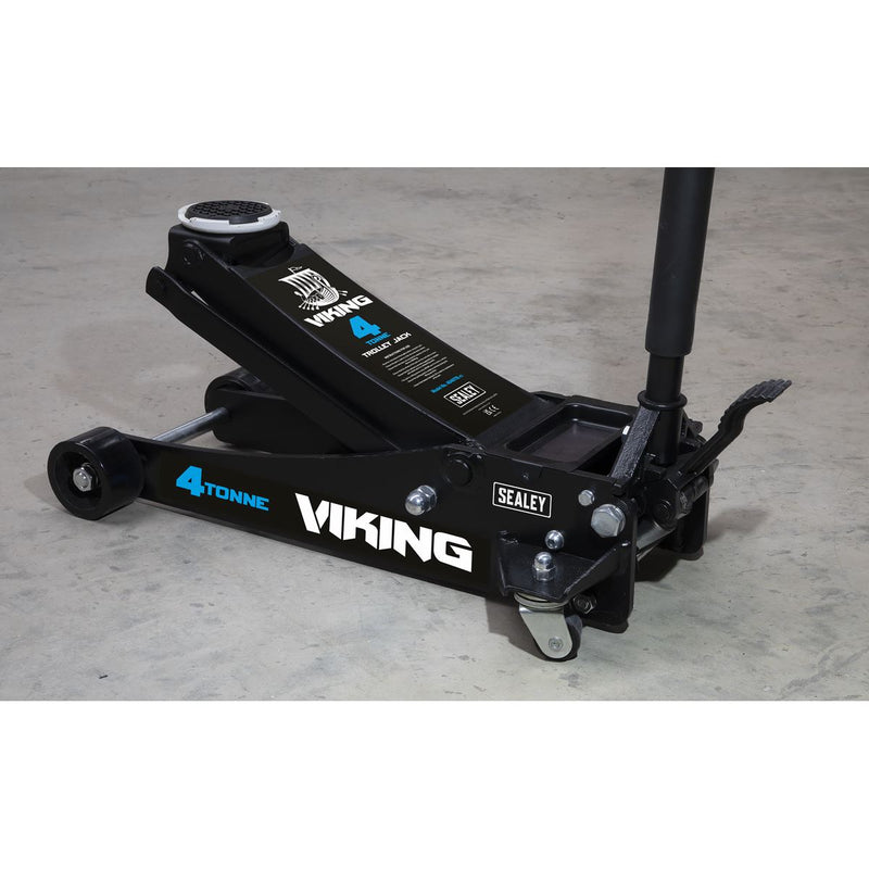 Viking Viking Low Profile Professional Trolley Jack with Rocket Lift 4 Tonne Viking - Dynamic Drive