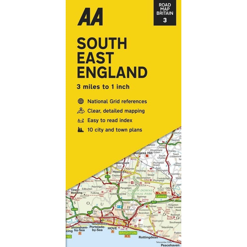 AA South East England Road Map 9780749582821 AA - Dynamic Drive
