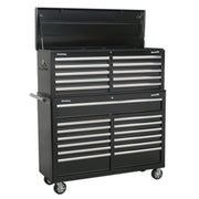 Sealey Tool Chest Combination 23 Drawer with Ball-Bearing Slides Black Sealey - Dynamic Drive