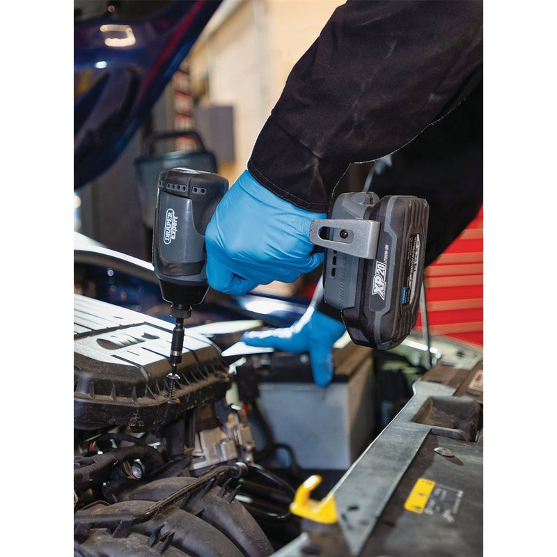 Draper XP20 20V Brushless Impact Driver, 1/4" Hex., 200Nm, 2 x 2.0Ah Batteries, Draper - Dynamic Drive