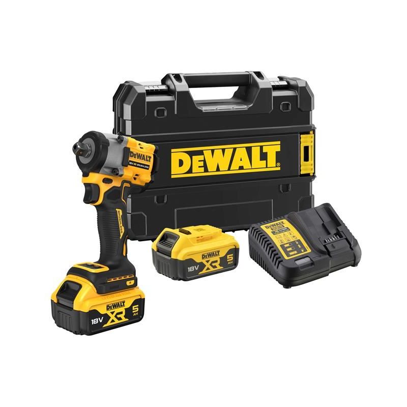 Dewalt Power Tools DCF922P2T XR BL 1/2in Impact Wrench 18V 2 x 5.0Ah Li-ion DeWALT Power Tools - Dynamic Drive