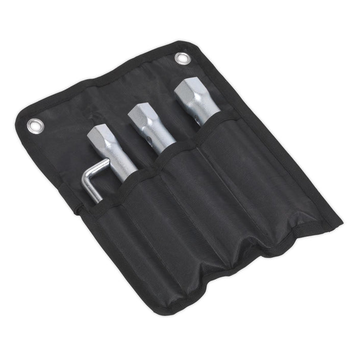 Sealey Spark Plug Box Spanner Set 3pc Long Reach Double End MS165 Sealey - Dynamic Drive