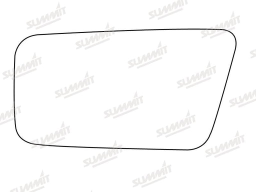 Summit Stick-On Standard Mirror Glass fits Nissan Sunny, Cherry Micra LHS Summit - Dynamic Drive