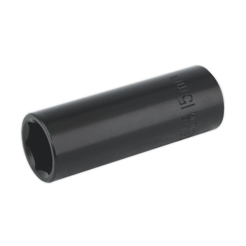 Sealey Impact Socket 15mm Deep 3/8"Sq Drive IS3815D Sealey - Dynamic Drive