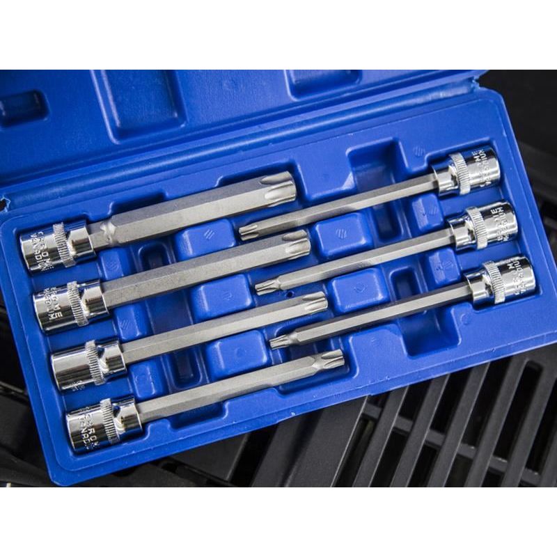 Bluespot Tools 3/8in Drive Extra Long TORX Socket Bit Set, 7 Piece BlueSpot Tools - Dynamic Drive