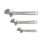 Silverline Adjustable Wrench Set 3pce 150, 200 & 250mm Silverline - Dynamic Drive