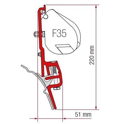 98655Z011 KIT BRANDRUP T4 F45-F35 Fiamma  - Dynamic Drive