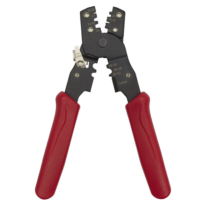 Sealey Non-Ratcheting Crimping Tool Insulated/Non-Insulated Terminals AK3850 Sealey - Dynamic Drive