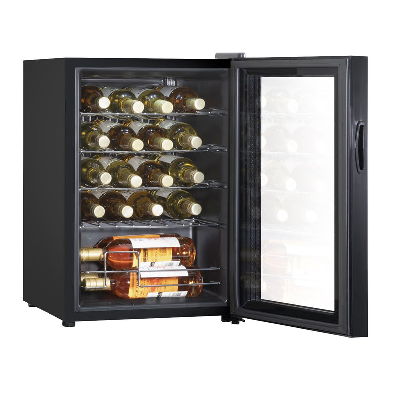 Baridi 20 Bottle Wine Cooler Fridge with Touchscreen Controls & LED Light - Black Baridi  - Dynamic Drive