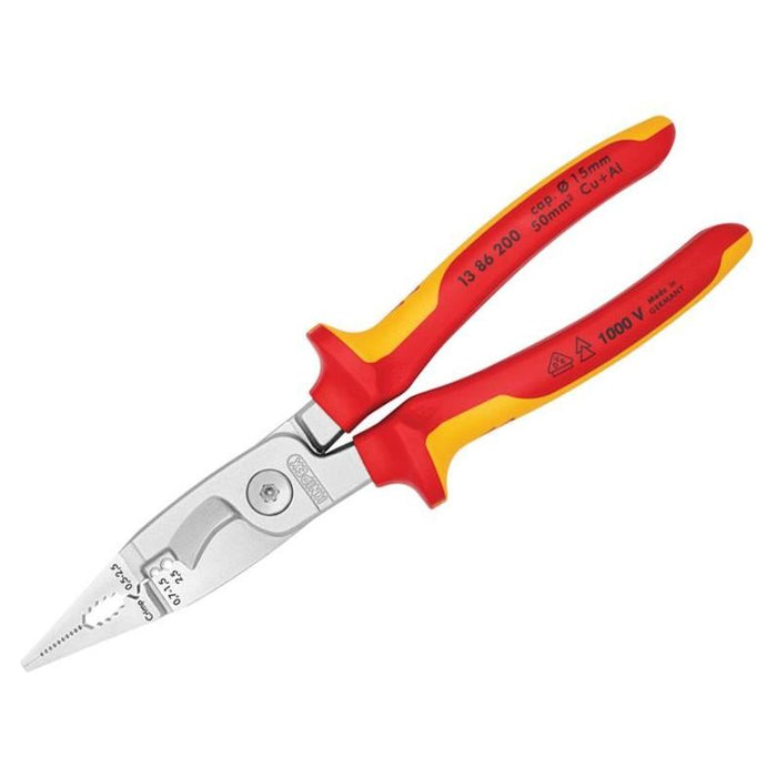 Knipex VDE Multifunctional Installation Pliers 200mm Knipex - Dynamic Drive