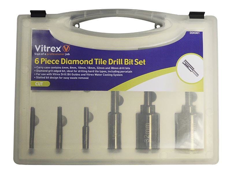 Vitrex DDK001 Porcelain Drill Kit, 6 Piece Vitrex - Dynamic Drive
