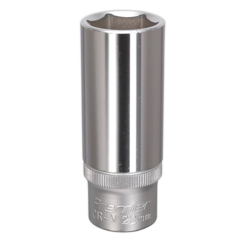Sealey WallDrive Socket 22mm Deep 1/2"Sq Drive S1222D Sealey - Dynamic Drive
