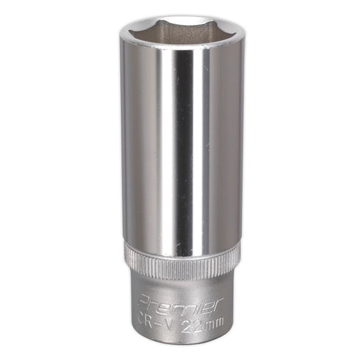 Sealey WallDrive Socket 22mm Deep 1/2"Sq Drive S1222D Sealey - Dynamic Drive